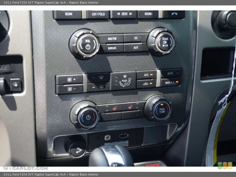 Raptor Black Interior Controls for the 2011 Ford F150 SVT Raptor SuperCab 4x4 #69519838