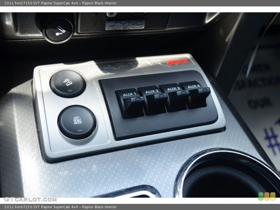 Raptor Black Interior Controls for the 2011 Ford F150 SVT Raptor SuperCab 4x4 #69519868