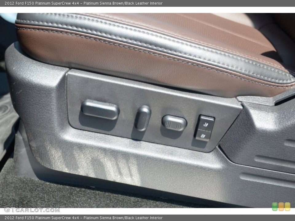 Platinum Sienna Brown/Black Leather Interior Controls for the 2012 Ford F150 Platinum SuperCrew 4x4 #69520018
