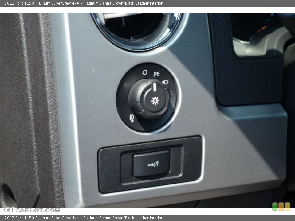 Platinum Sienna Brown/Black Leather Interior Controls for the 2012 Ford F150 Platinum SuperCrew 4x4 #69520027
