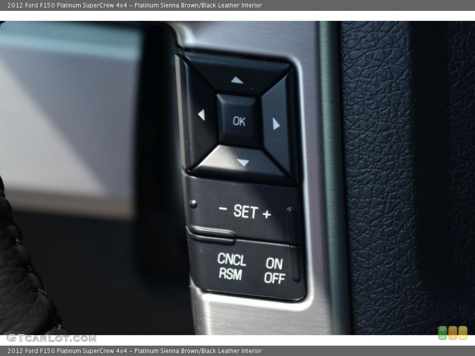 Platinum Sienna Brown/Black Leather Interior Controls for the 2012 Ford F150 Platinum SuperCrew 4x4 #69520033