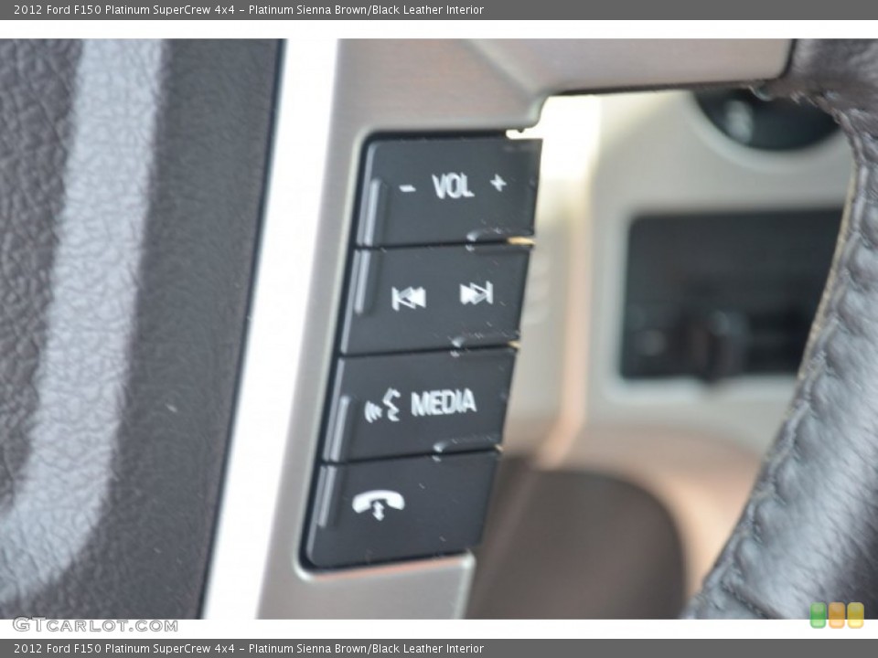 Platinum Sienna Brown/Black Leather Interior Controls for the 2012 Ford F150 Platinum SuperCrew 4x4 #69520036