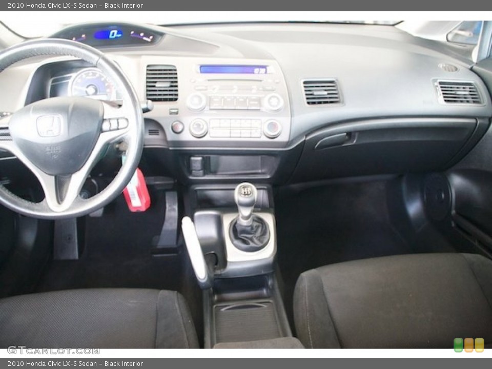Black Interior Dashboard for the 2010 Honda Civic LX-S Sedan #69521458