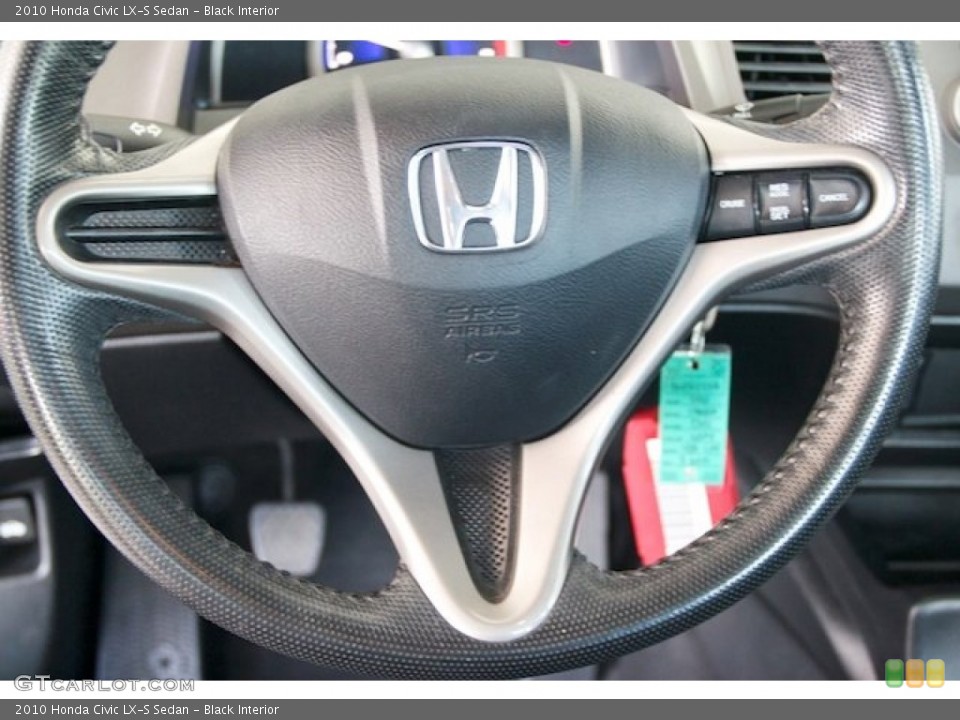 Black Interior Steering Wheel for the 2010 Honda Civic LX-S Sedan #69521476