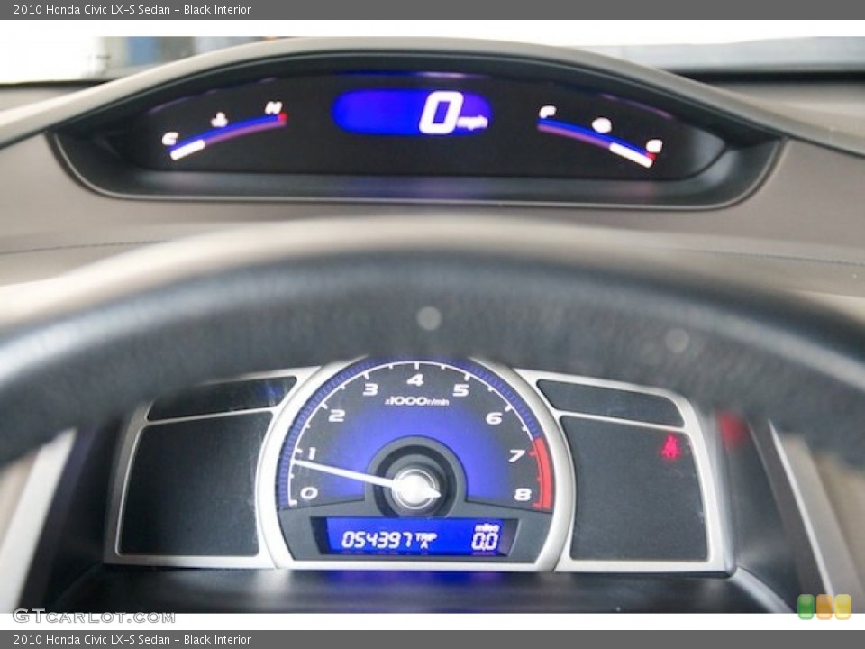Black Interior Gauges for the 2010 Honda Civic LX-S Sedan #69521512