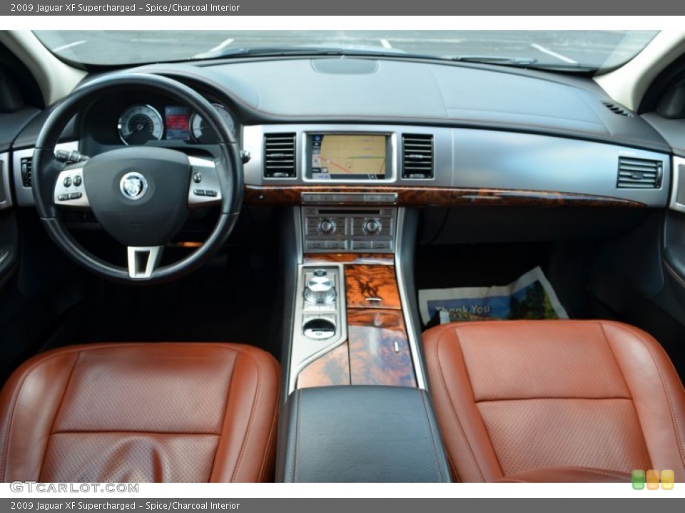 Spice/Charcoal Interior Dashboard for the 2009 Jaguar XF Supercharged #69521824