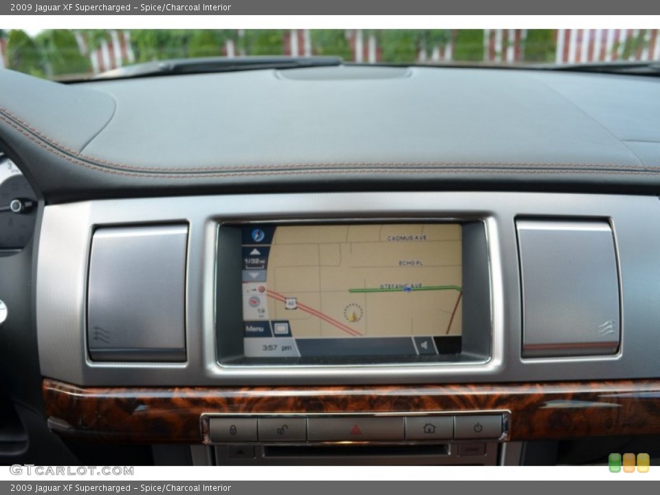 Spice/Charcoal Interior Navigation for the 2009 Jaguar XF Supercharged #69521845