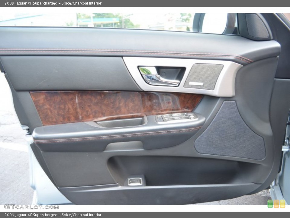 Spice/Charcoal Interior Door Panel for the 2009 Jaguar XF Supercharged #69521875