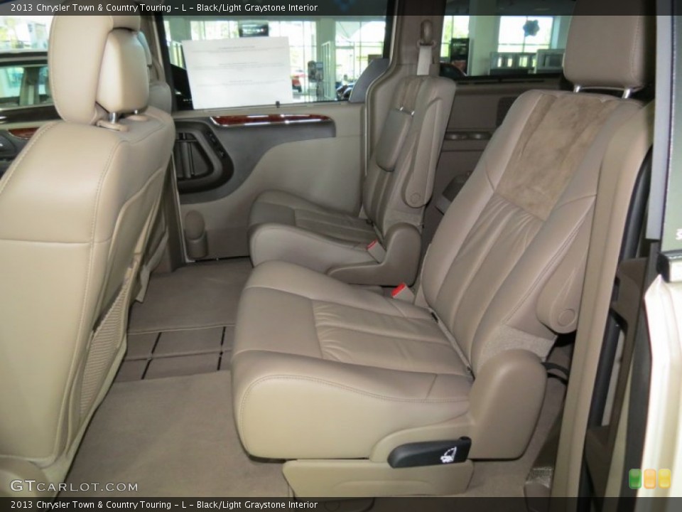 Black/Light Graystone Interior Rear Seat for the 2013 Chrysler Town & Country Touring - L #69524640