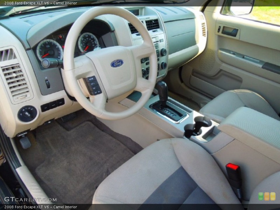 Camel Interior Prime Interior for the 2008 Ford Escape XLT V6 #69528834