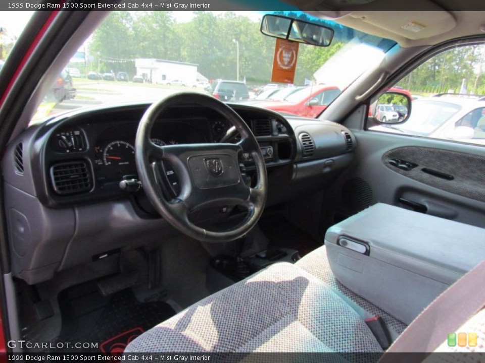 Mist Gray Interior Photo for the 1999 Dodge Ram 1500 Sport Extended Cab 4x4 #69528981
