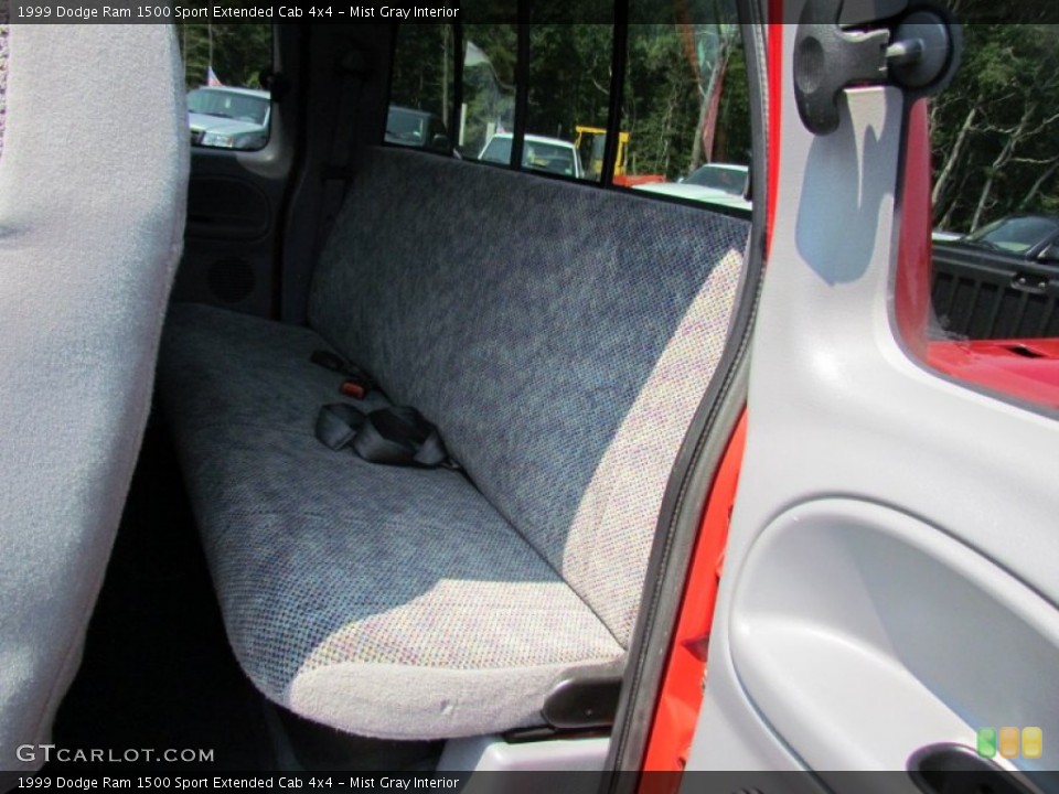 Mist Gray Interior Rear Seat for the 1999 Dodge Ram 1500 Sport Extended Cab 4x4 #69529017
