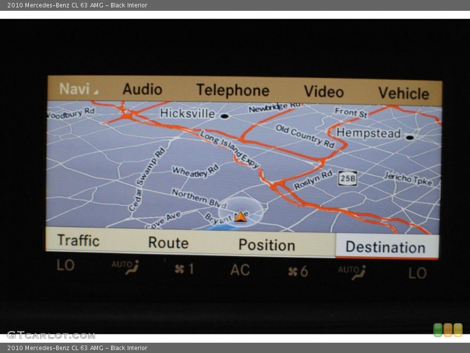 Black Interior Navigation for the 2010 Mercedes-Benz CL 63 AMG #69529317