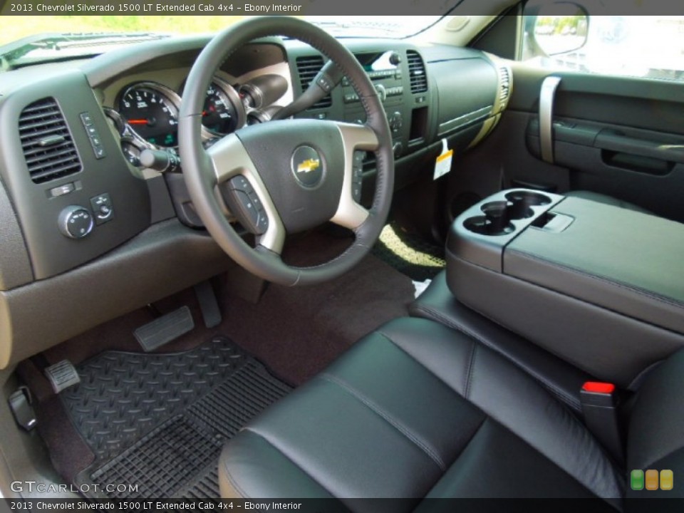 Ebony Interior Prime Interior for the 2013 Chevrolet Silverado 1500 LT Extended Cab 4x4 #69530034