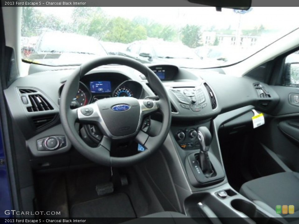 Charcoal Black Interior Dashboard for the 2013 Ford Escape S #69530076