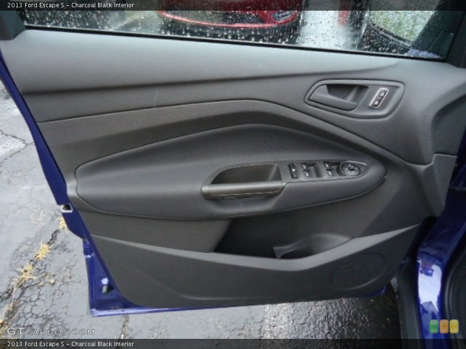 Charcoal Black Interior Door Panel for the 2013 Ford Escape S #69530085