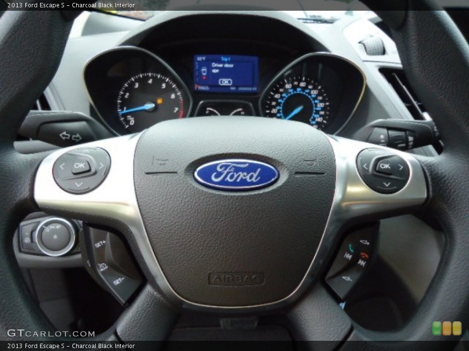 Charcoal Black Interior Controls for the 2013 Ford Escape S #69530103