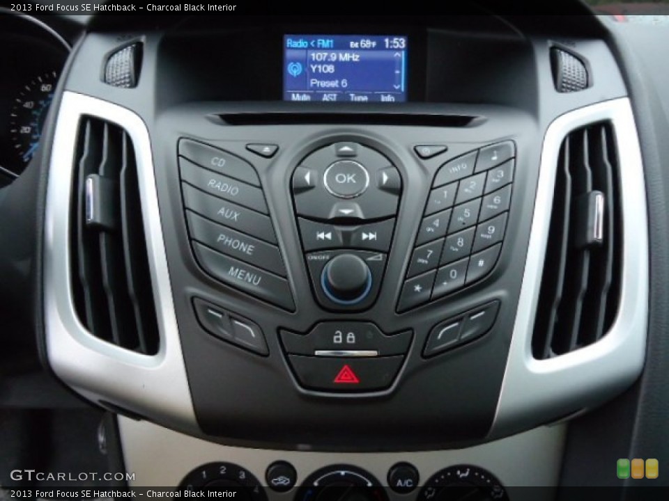 Charcoal Black Interior Controls for the 2013 Ford Focus SE Hatchback #69530874