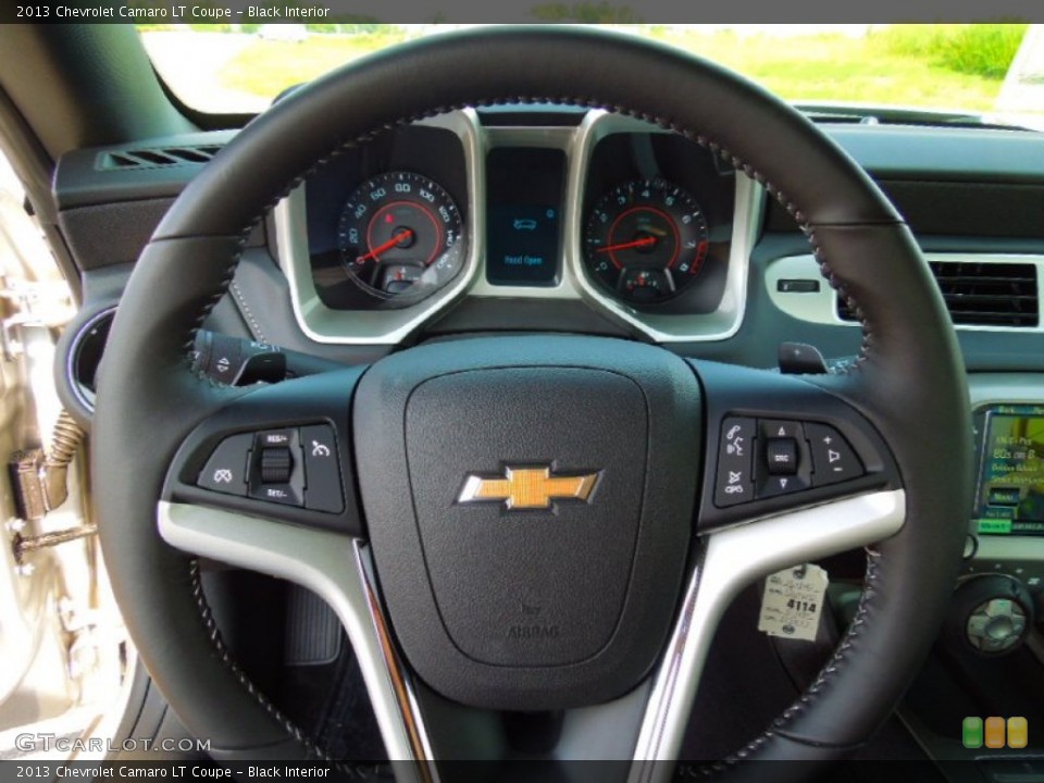 Black Interior Steering Wheel for the 2013 Chevrolet Camaro LT Coupe #69531069