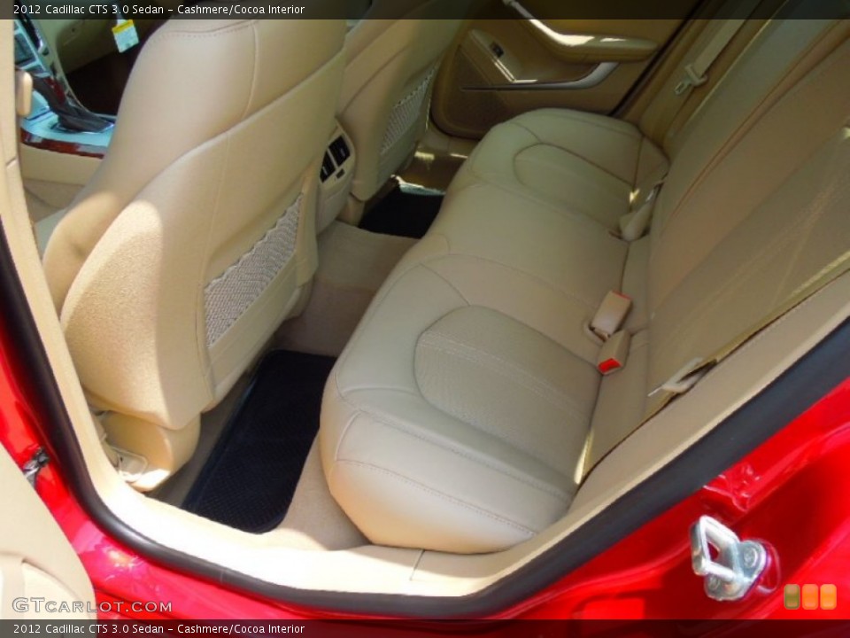 Cashmere/Cocoa Interior Rear Seat for the 2012 Cadillac CTS 3.0 Sedan #69532200