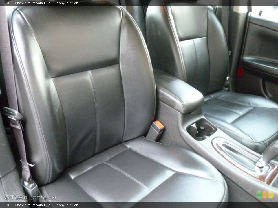 Ebony Interior Front Seat for the 2012 Chevrolet Impala LTZ #69532416