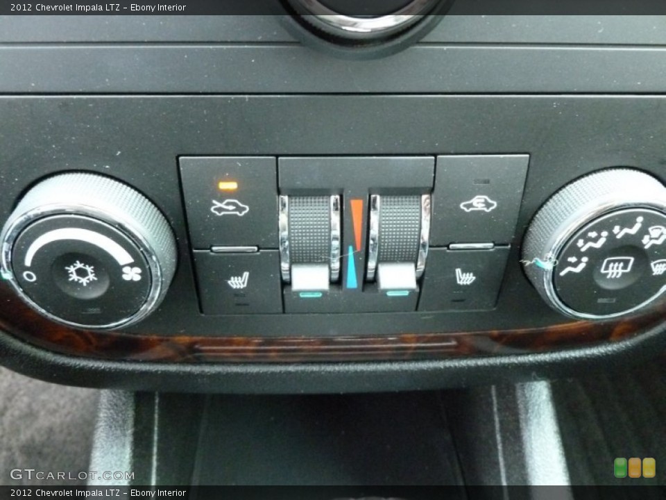 Ebony Interior Controls for the 2012 Chevrolet Impala LTZ #69532524