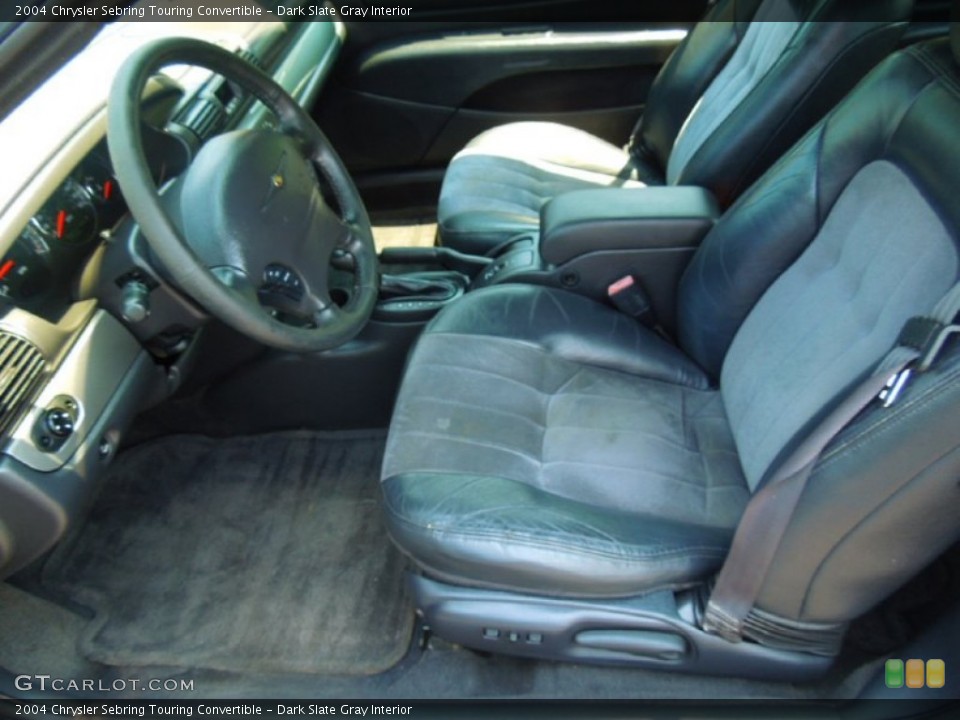 Dark Slate Gray Interior Photo for the 2004 Chrysler Sebring Touring Convertible #69533118
