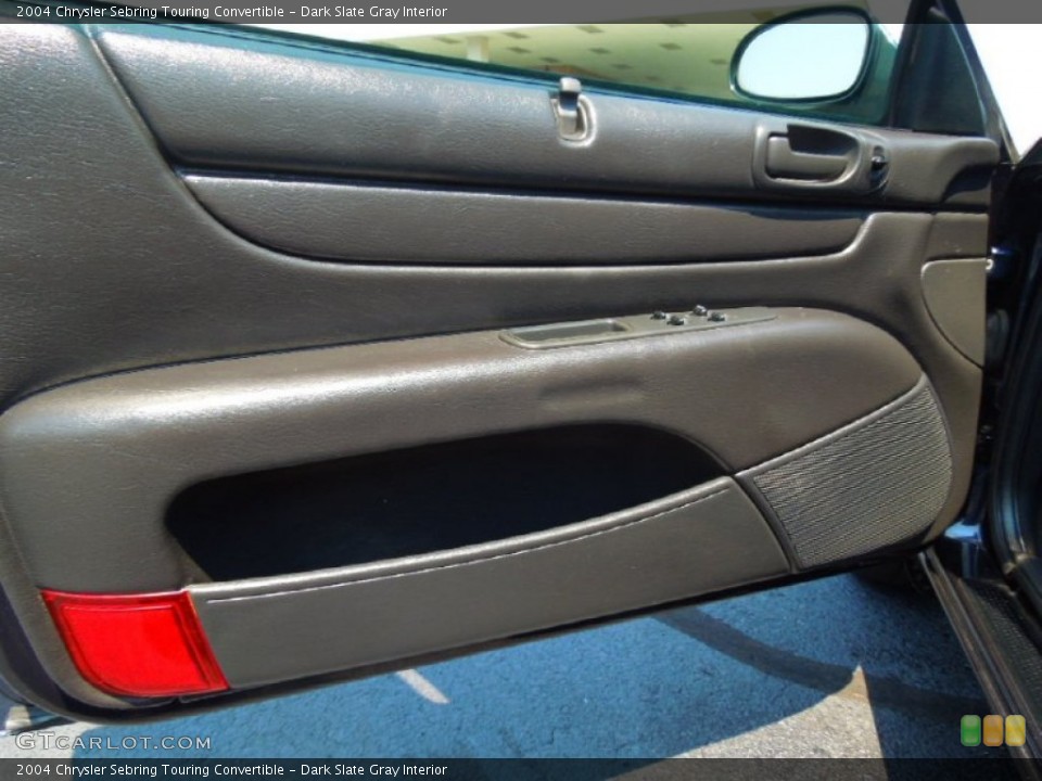 Dark Slate Gray Interior Door Panel for the 2004 Chrysler Sebring Touring Convertible #69533136