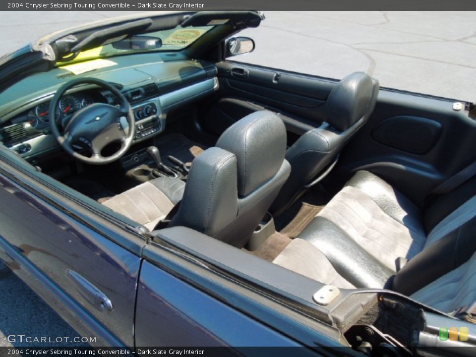 Dark Slate Gray Interior Photo for the 2004 Chrysler Sebring Touring Convertible #69533262
