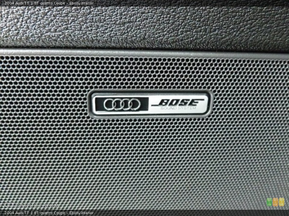 Ebony Interior Audio System for the 2004 Audi TT 1.8T quattro Coupe #69533400