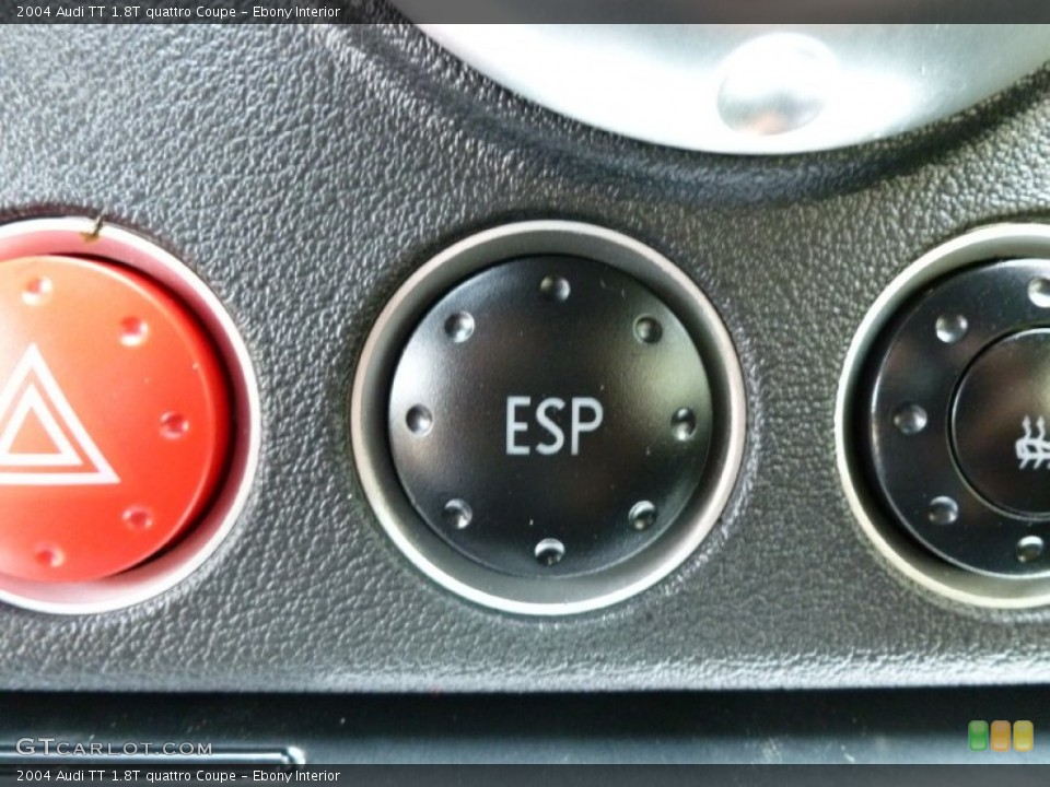 Ebony Interior Controls for the 2004 Audi TT 1.8T quattro Coupe #69533502