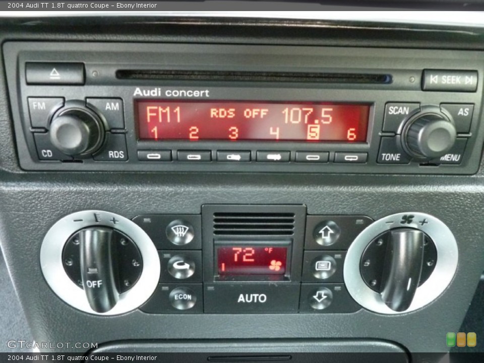 Ebony Interior Audio System for the 2004 Audi TT 1.8T quattro Coupe #69533511