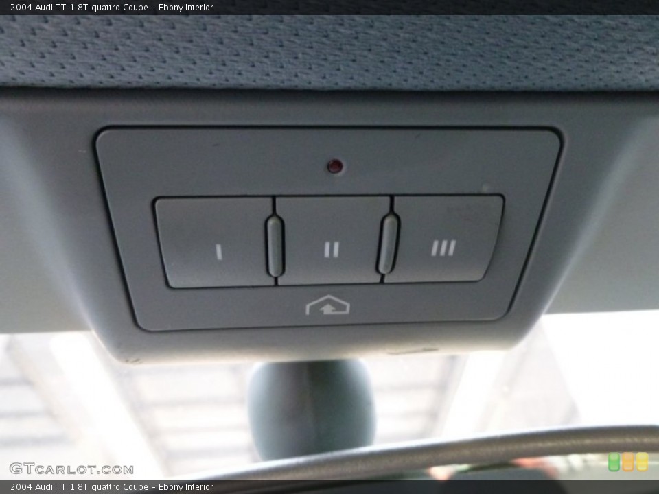 Ebony Interior Controls for the 2004 Audi TT 1.8T quattro Coupe #69533529
