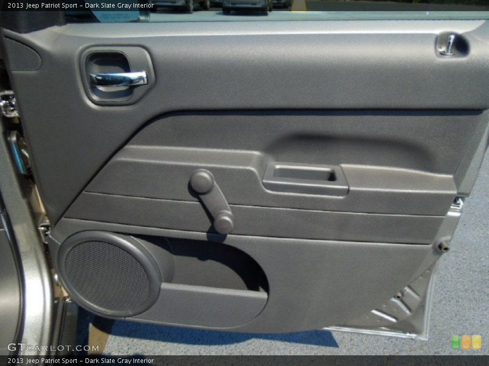 Dark Slate Gray Interior Door Panel for the 2013 Jeep Patriot Sport #69533964