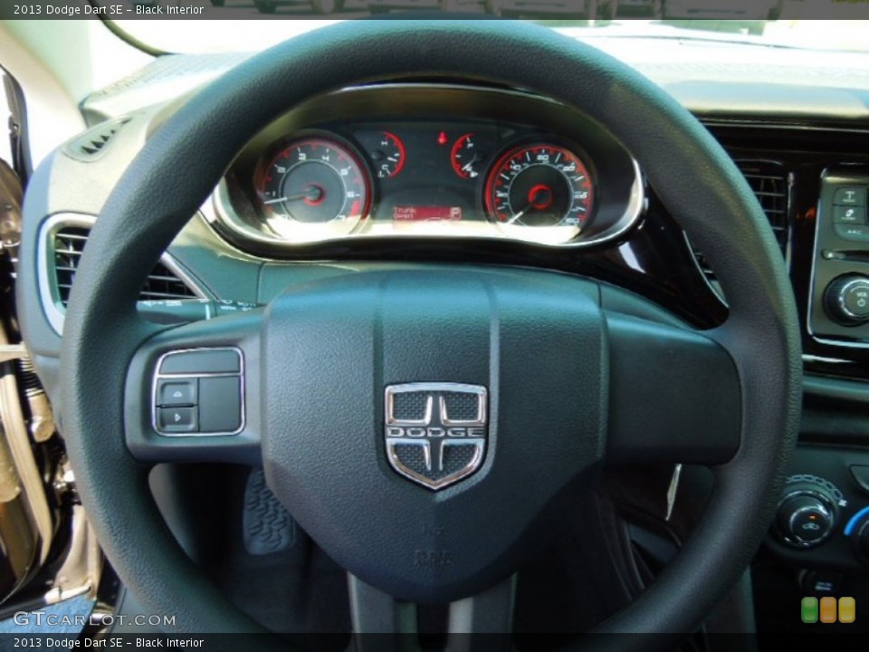 Black Interior Steering Wheel for the 2013 Dodge Dart SE #69534138