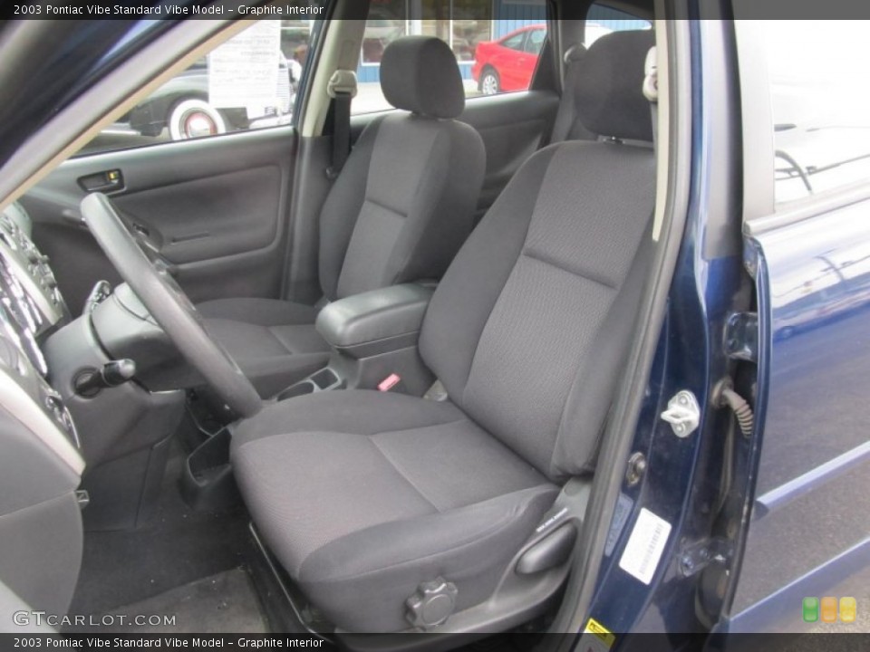 Graphite Interior Front Seat for the 2003 Pontiac Vibe  #69534453