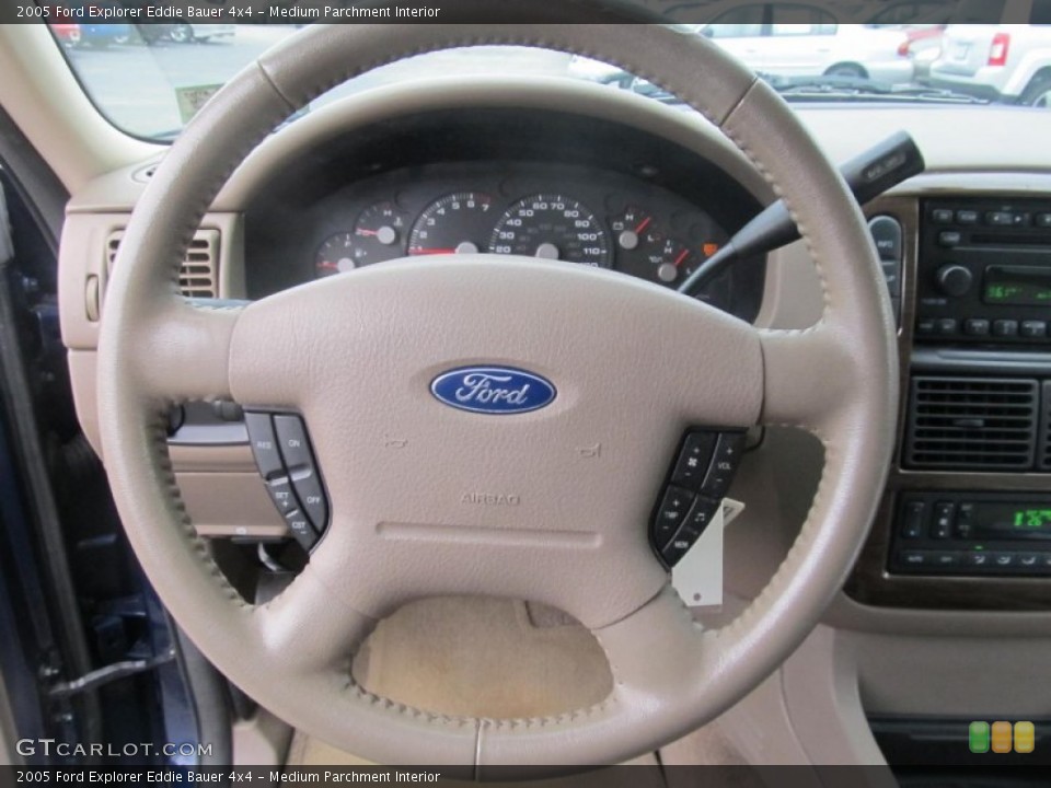 Medium Parchment Interior Steering Wheel for the 2005 Ford Explorer Eddie Bauer 4x4 #69535386