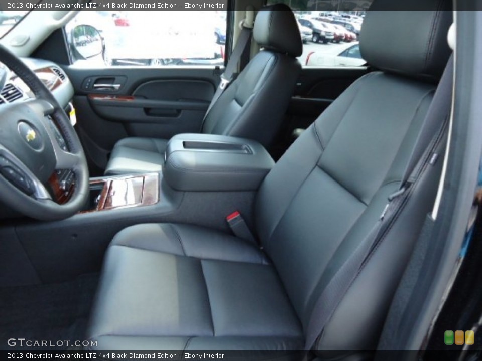 Ebony Interior Photo for the 2013 Chevrolet Avalanche LTZ 4x4 Black Diamond Edition #69535974
