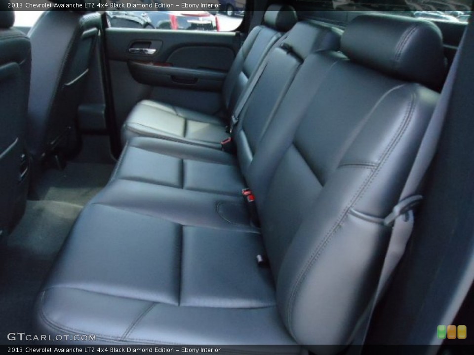 Ebony Interior Photo for the 2013 Chevrolet Avalanche LTZ 4x4 Black Diamond Edition #69535983