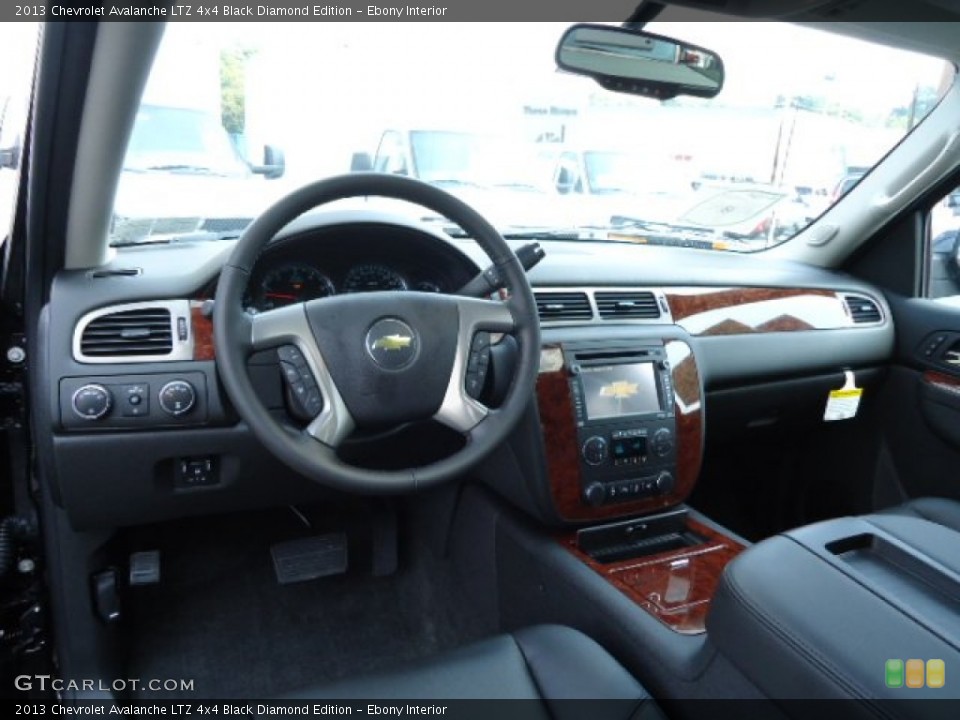 Ebony Interior Prime Interior for the 2013 Chevrolet Avalanche LTZ 4x4 Black Diamond Edition #69535989