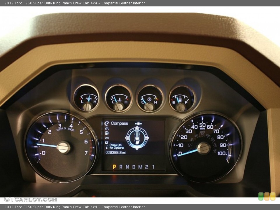 Chaparral Leather Interior Gauges for the 2012 Ford F250 Super Duty King Ranch Crew Cab 4x4 #69536289