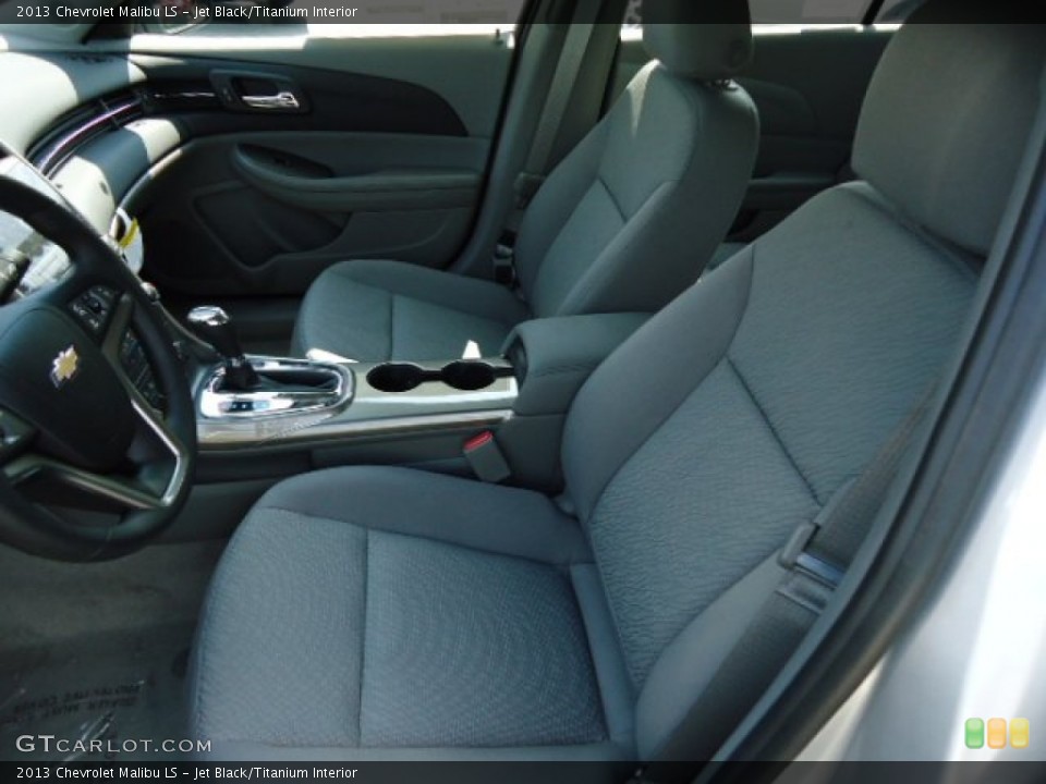 Jet Black/Titanium Interior Front Seat for the 2013 Chevrolet Malibu LS #69536325