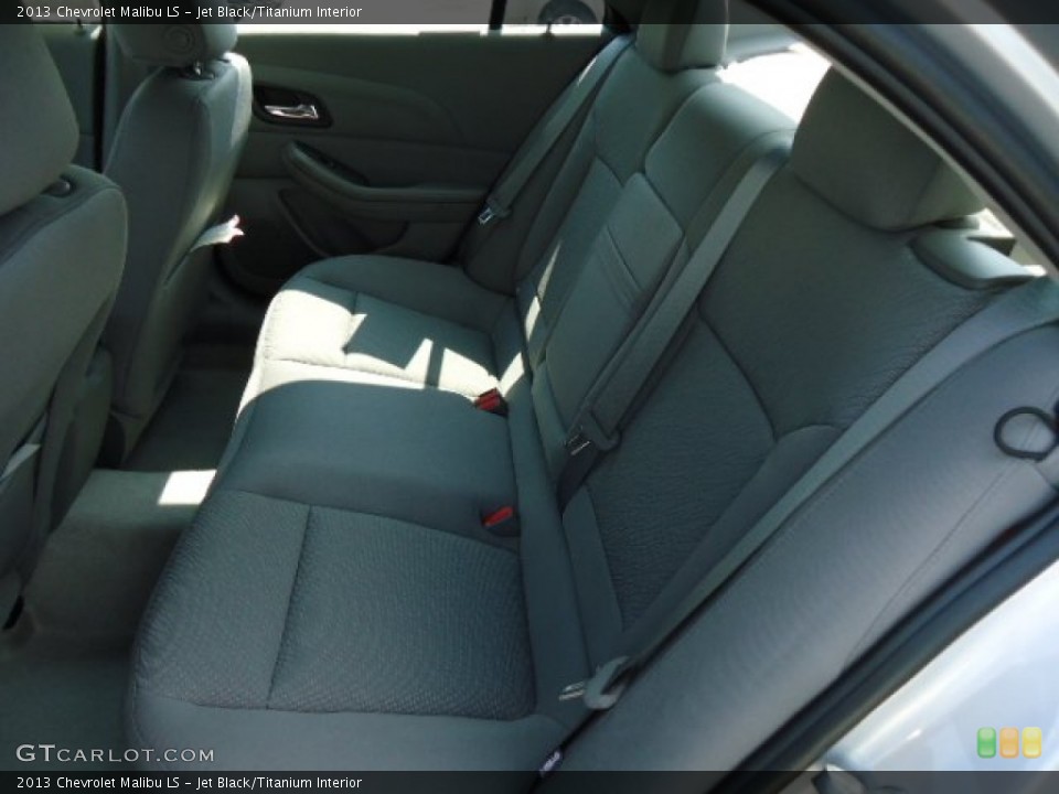 Jet Black/Titanium Interior Rear Seat for the 2013 Chevrolet Malibu LS #69536334