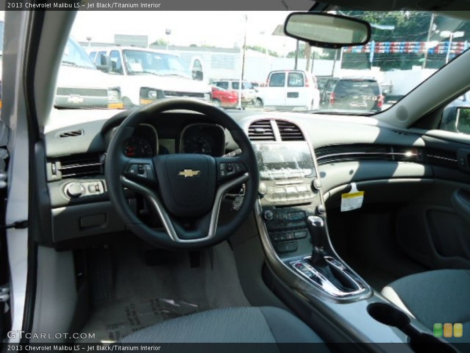 Jet Black/Titanium Interior Dashboard for the 2013 Chevrolet Malibu LS #69536343