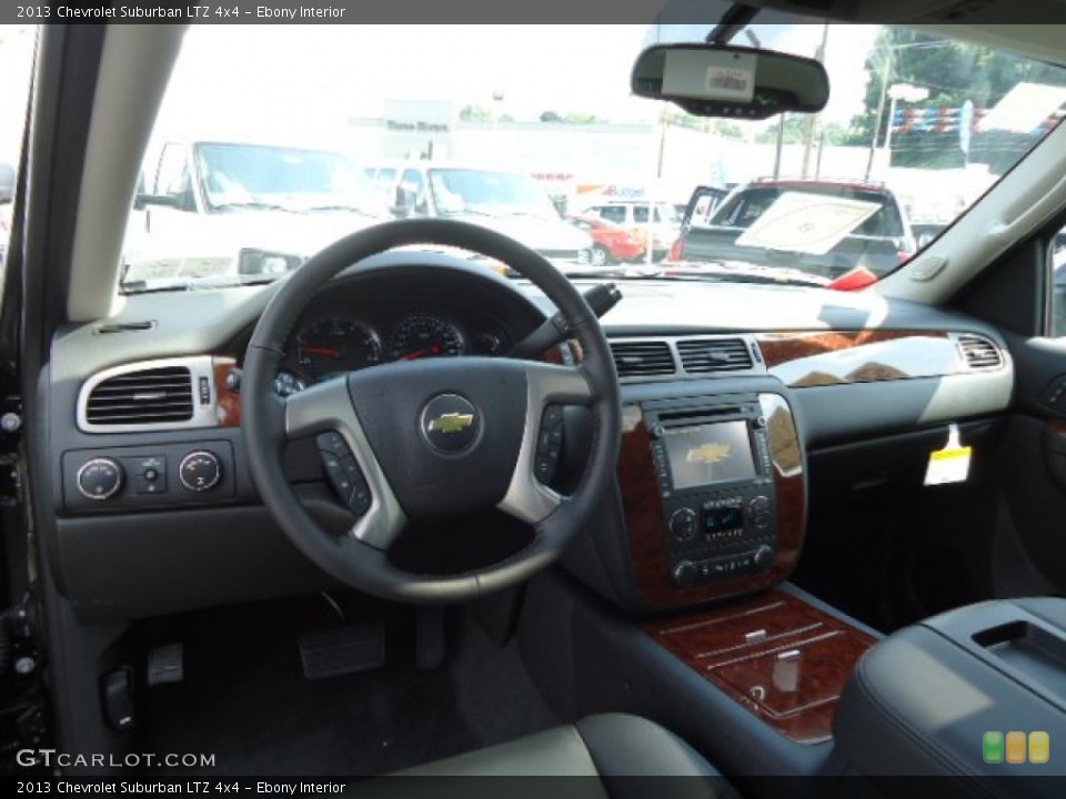 Ebony Interior Dashboard for the 2013 Chevrolet Suburban LTZ 4x4 #69536712