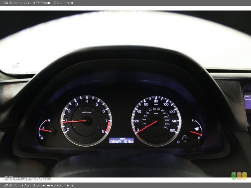 Black Interior Gauges for the 2010 Honda Accord EX Sedan #69538935