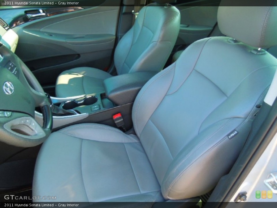 Gray Interior Front Seat for the 2011 Hyundai Sonata Limited #69539772