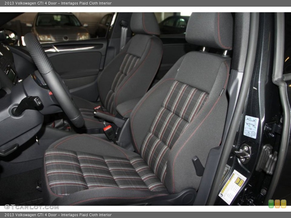 Interlagos Plaid Cloth Interior Front Seat for the 2013 Volkswagen GTI 4 Door #69540906