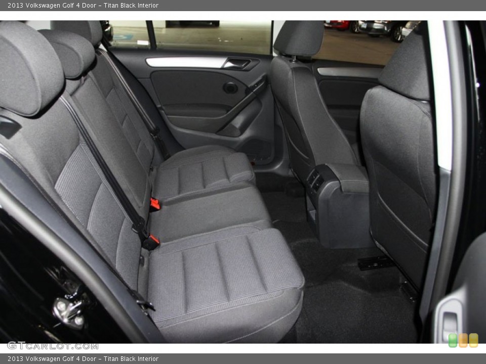 Titan Black Interior Rear Seat for the 2013 Volkswagen Golf 4 Door #69541452