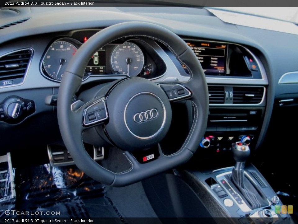 Black Interior Dashboard for the 2013 Audi S4 3.0T quattro Sedan #69542082